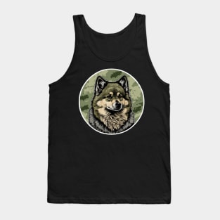 Swedish Lapphund Camouflage Motif Tank Top